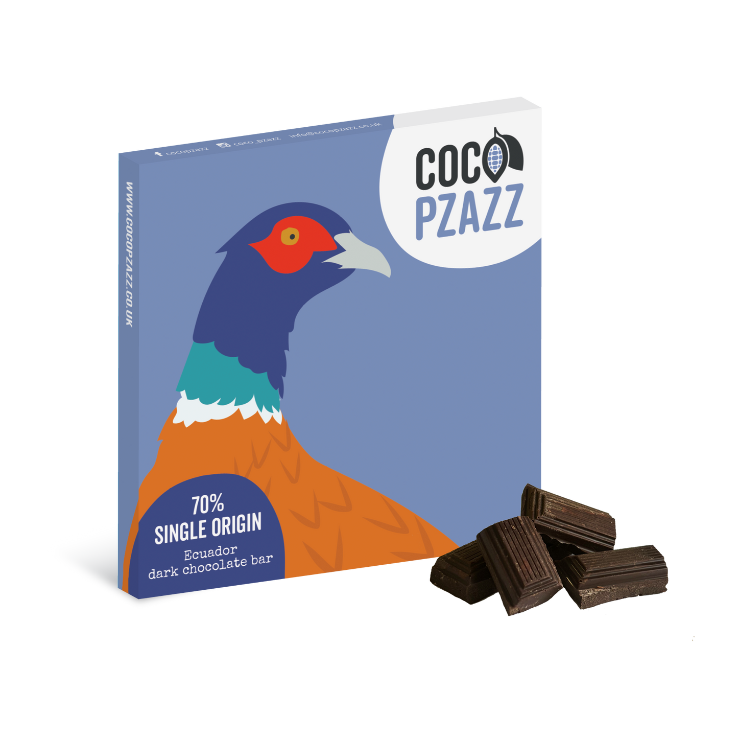 Fiddy & Mabel 70% Dark Chocolate Bar 80g