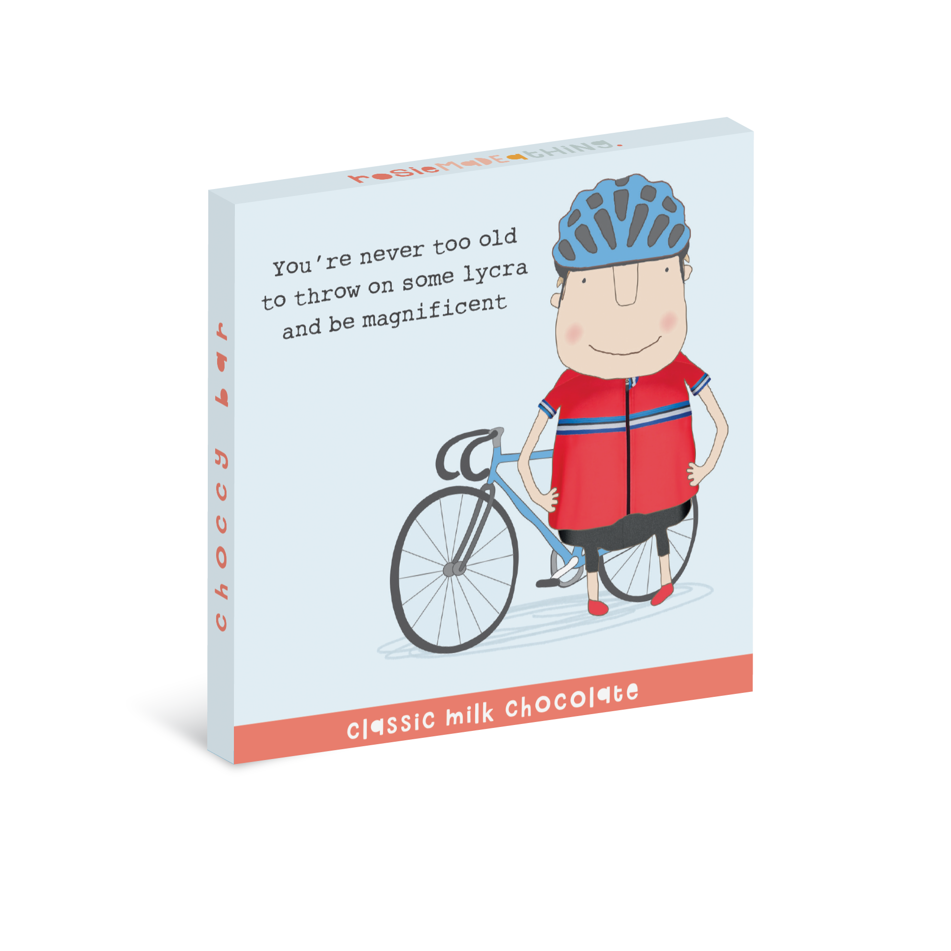 Rosie Made a Thing 'Lycra' Classic Milk Chocolate Bar 70g