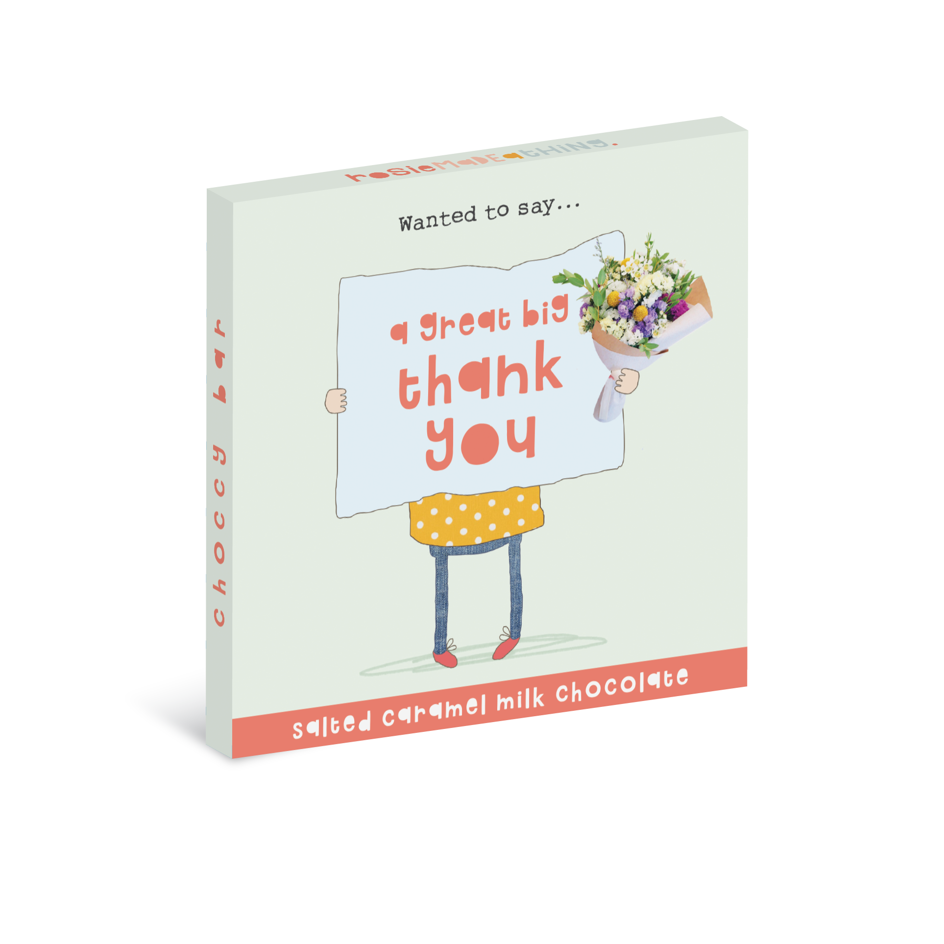 Rosie Made a Thing 'Big Thanks' Salted Caramel Milk Chocolate Bar 70g