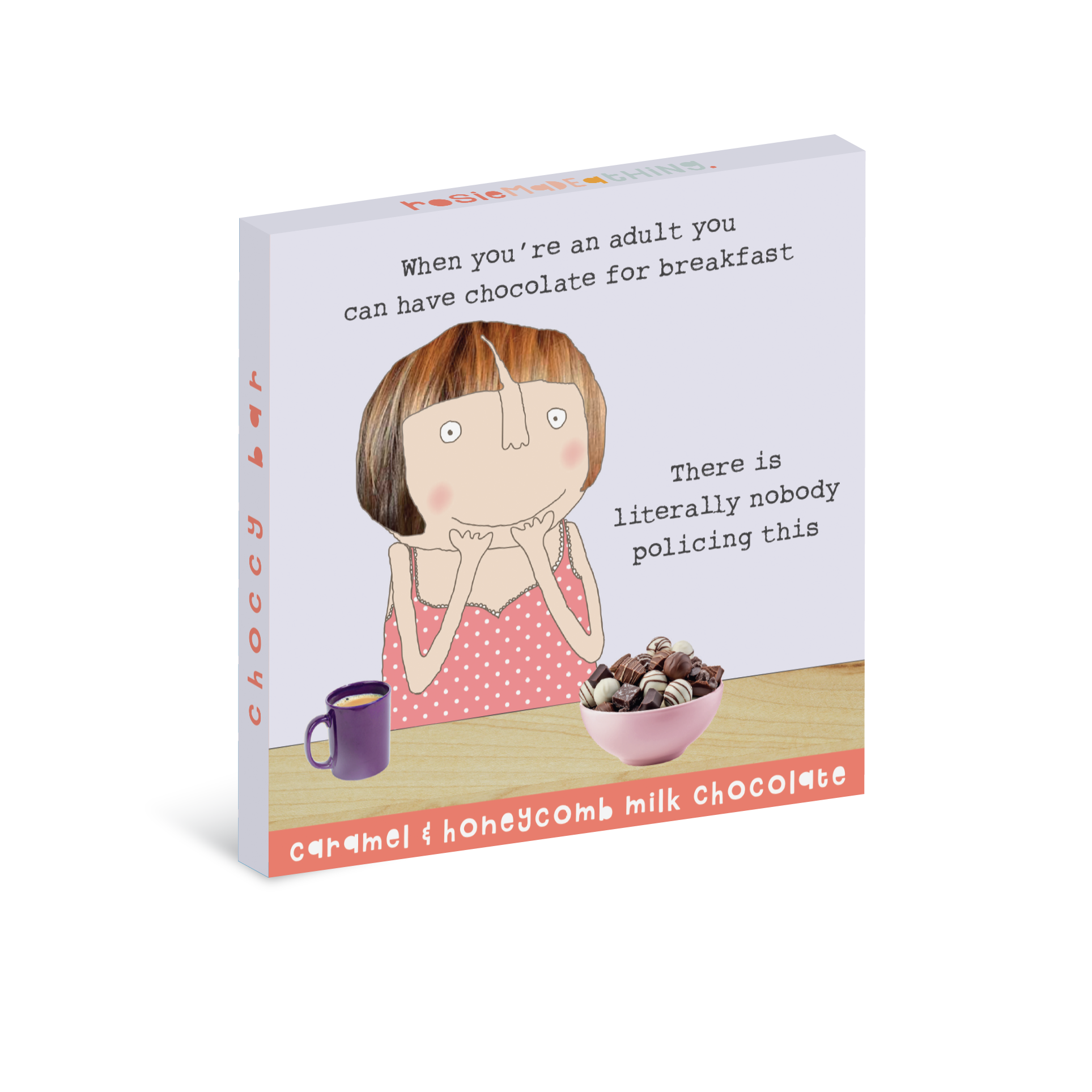 Rosie Made a Thing 'Breakfast' Caramel & Honeycomb Milk Chocolate Bar 70g