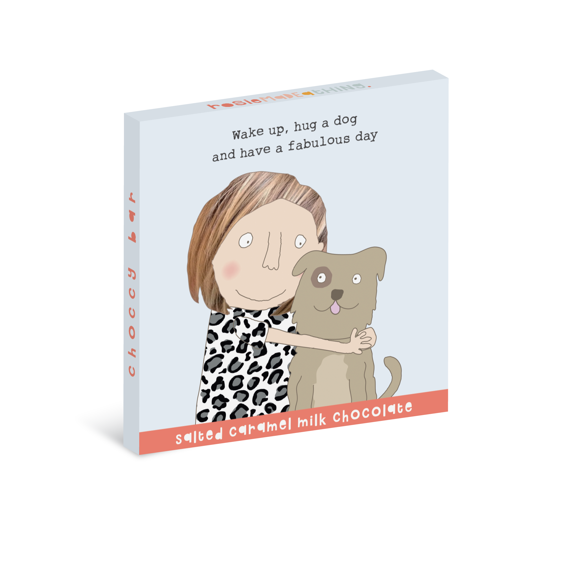 Rosie Made a Thing 'Hug a Dog' Salted Caramel Milk Chocolate Bar 70g