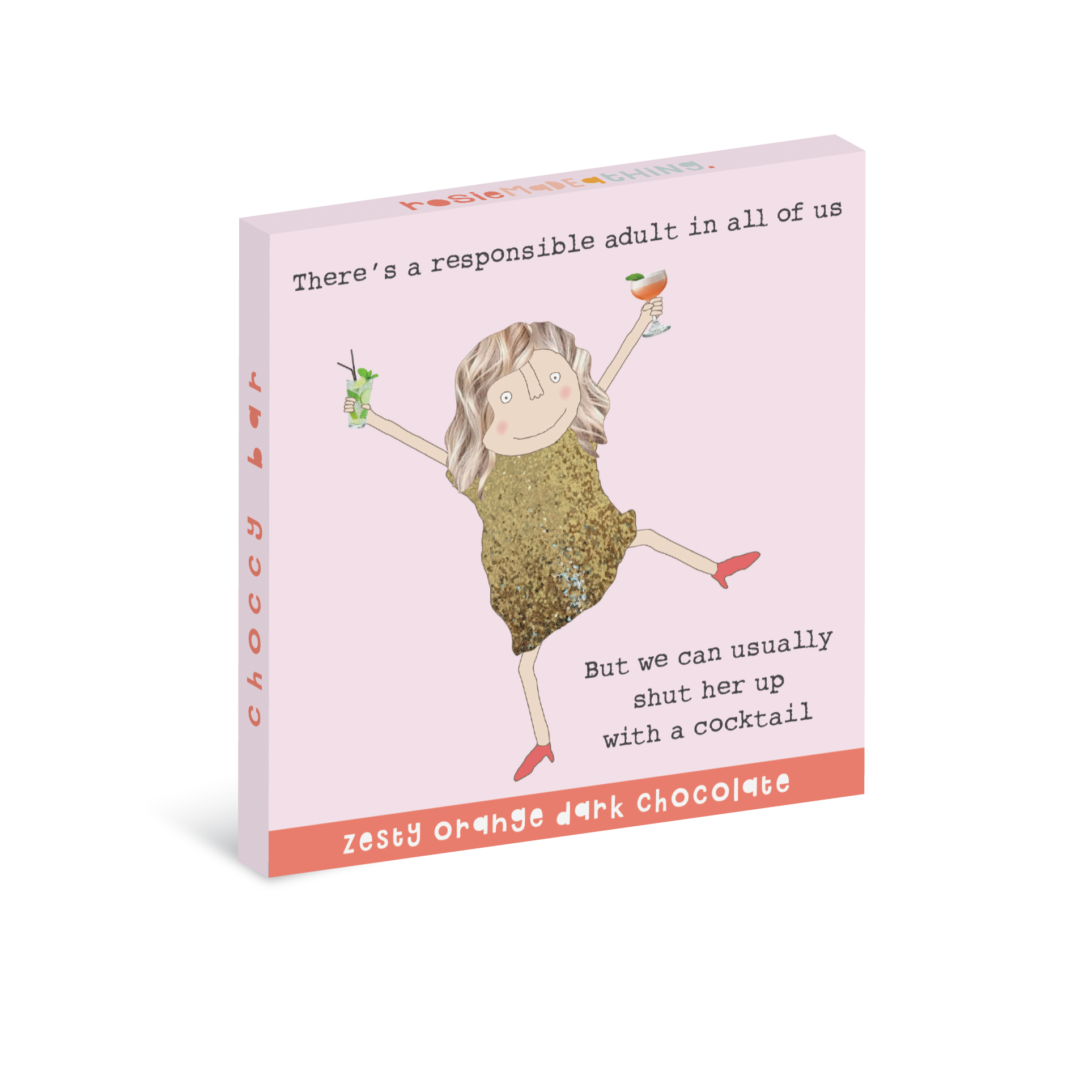 Rosie Made a Thing 'Responsible Adult' Zesty Orange Dark Chocolate Bar 70g
