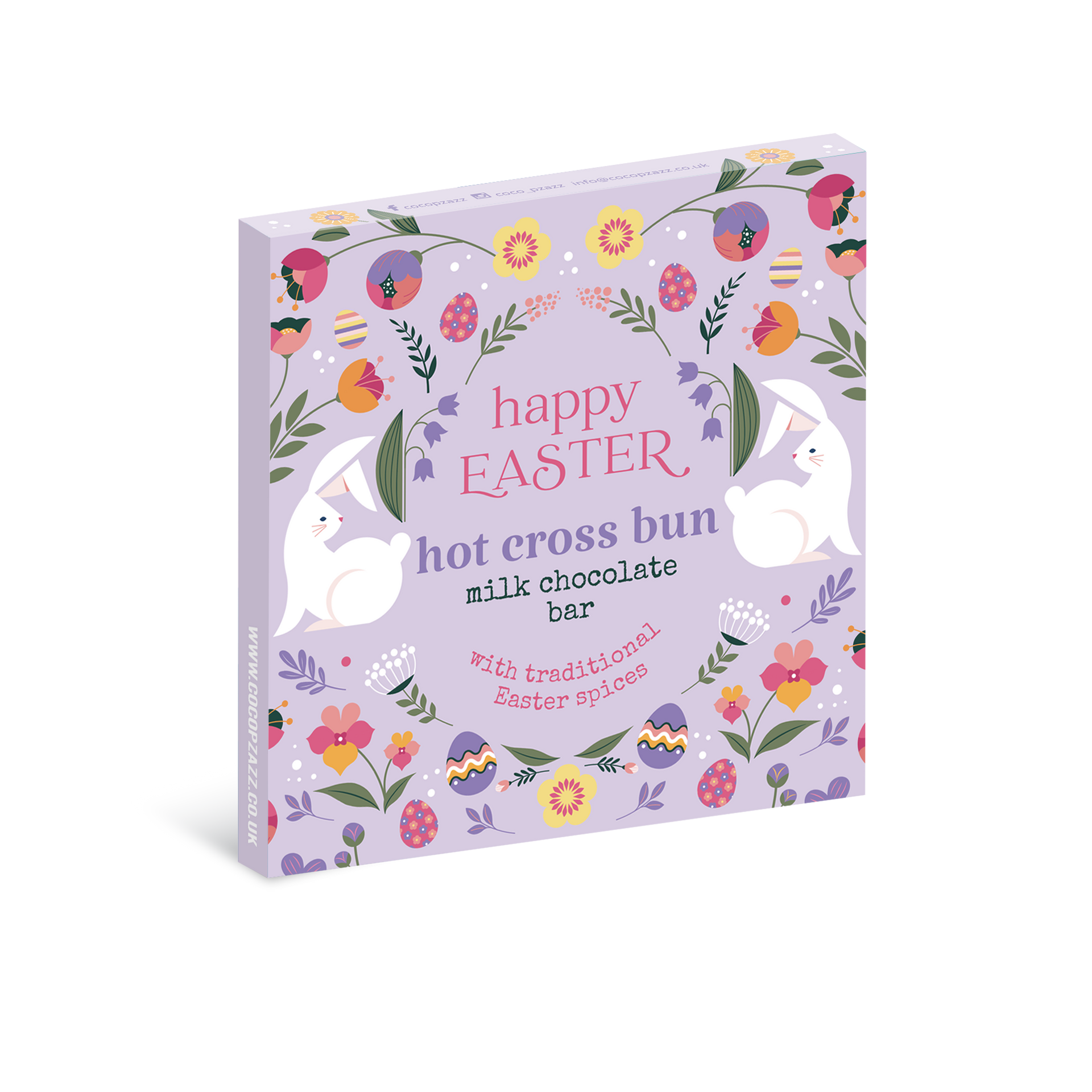 Easter Hot Cross Bun Milk Chocolate Bar 80g – Coco Pzazz