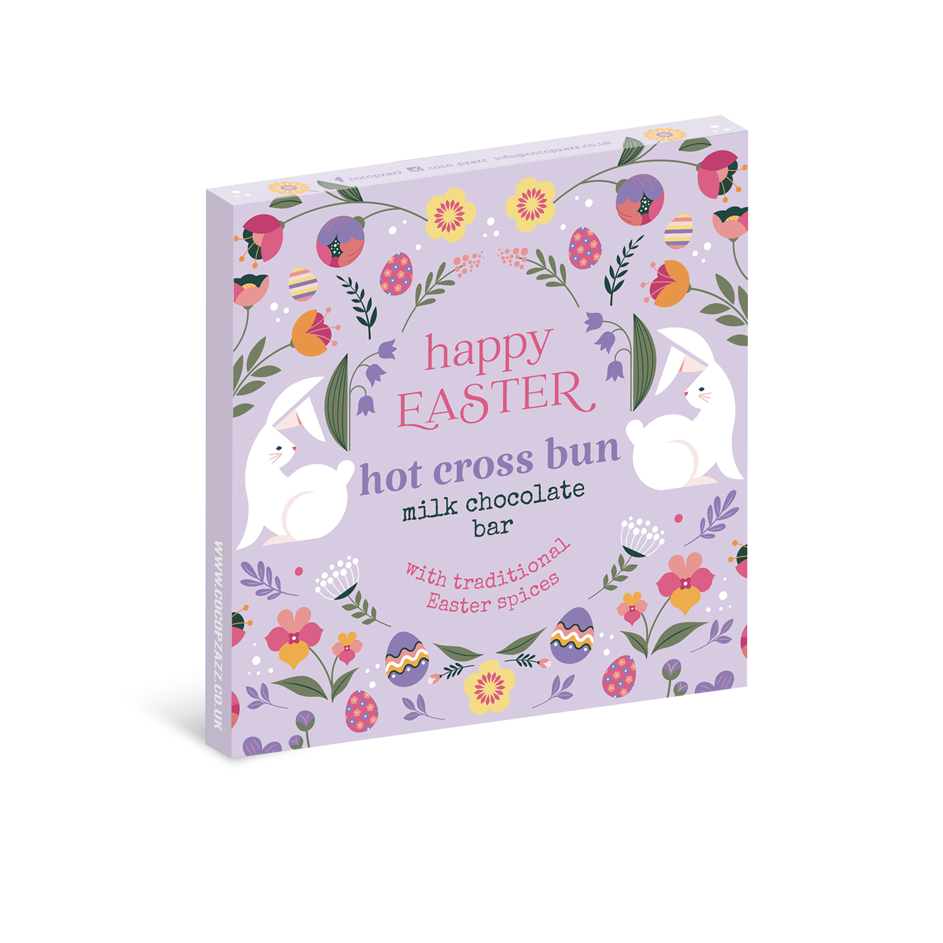 Easter Hot Cross Bun Milk Chocolate Bar 80g