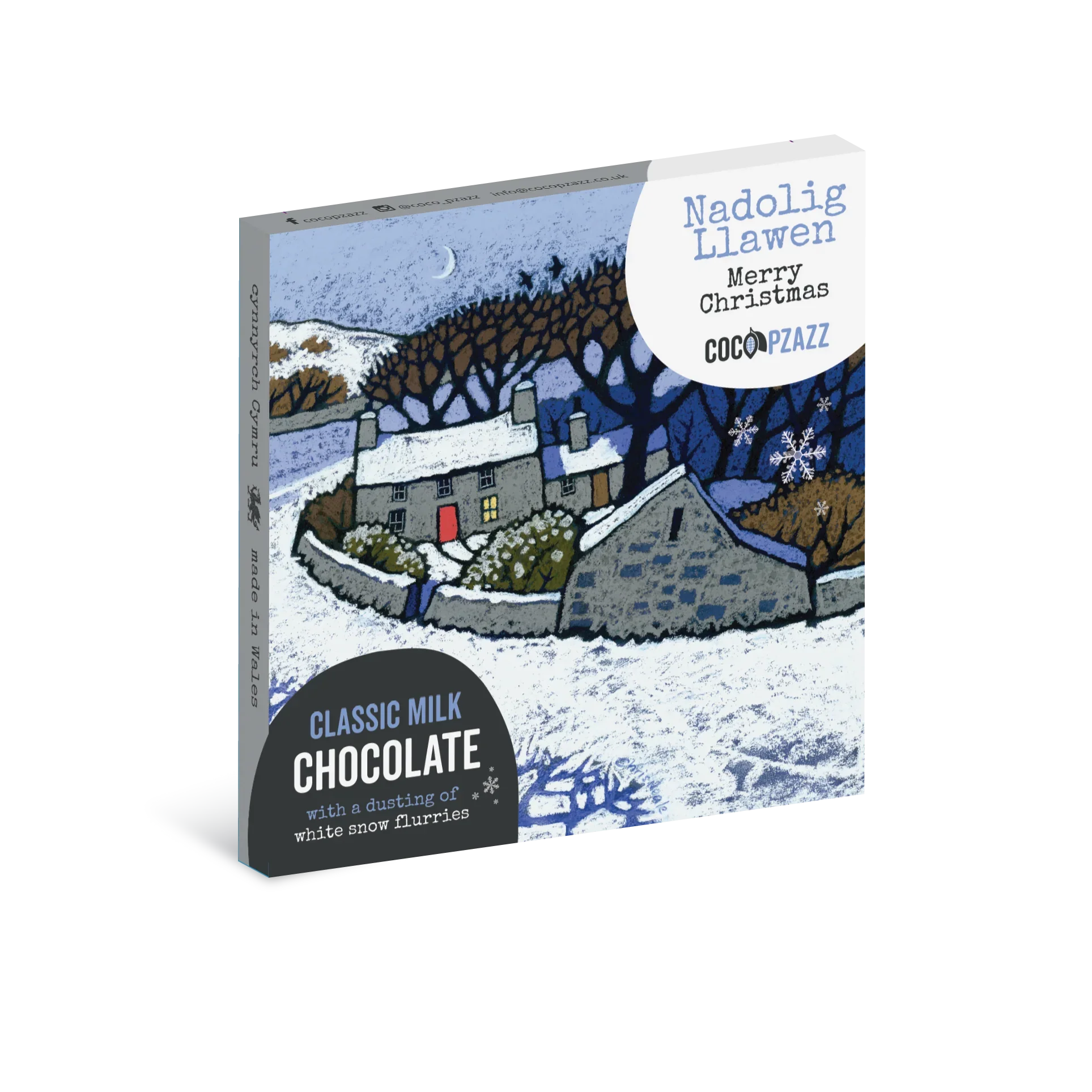 Chris Neale Classic Milk Chocolate with 'Snow Flurries' Bar 80g