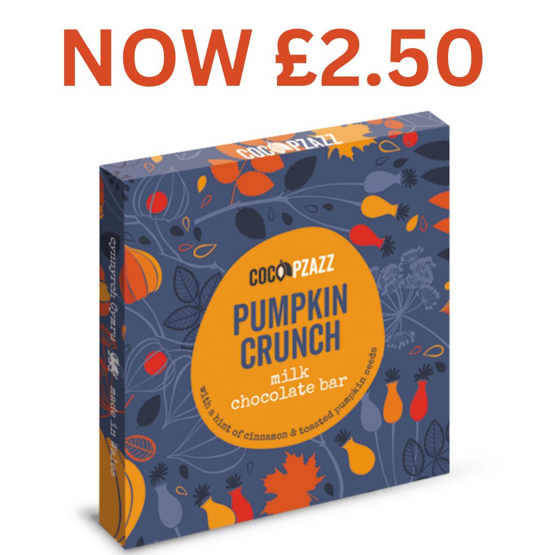 Autumn Pumpkin Crunch Milk Chocolate Bar 80g