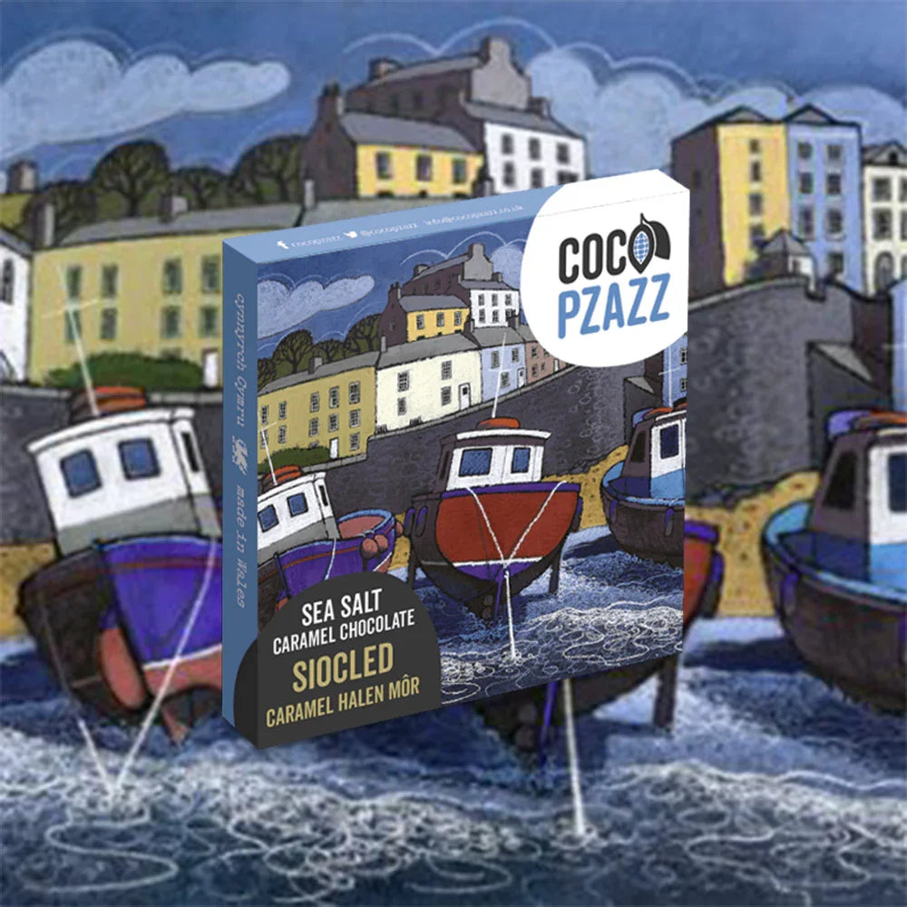 Siocled Caramel Halen Mor Milk Chocolate Bar 80g – Coco Pzazz