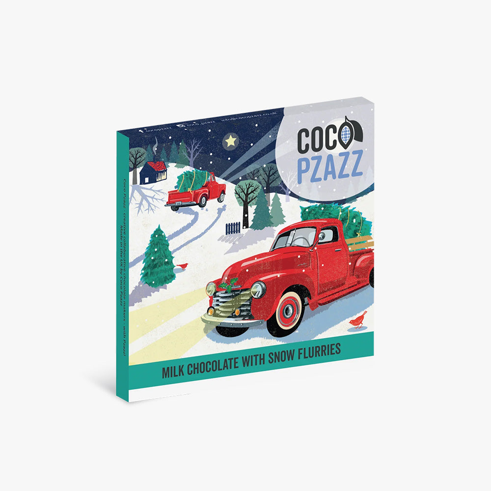 Rocket68 Classic Milk Chocolate with 'Snow Flurries' Bar 80g